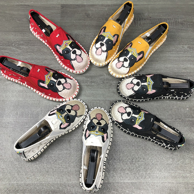 江南色鬼正品原创汉服手工千层底刺绣男女时尚软底低帮一脚蹬布鞋