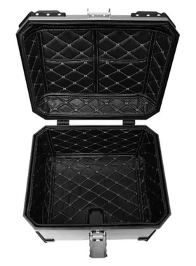 摩托车电动车尾箱配件舒适靠背皮革内衬钥匙