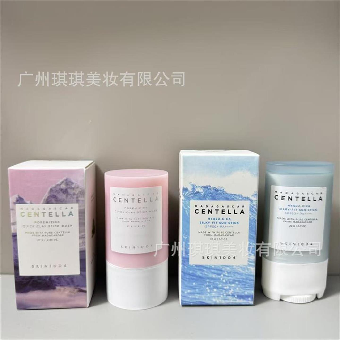 跨境韩国SKIN1004积雪草水感玻尿酸防晒棒马达加斯加小粉棒泥膜棒图片