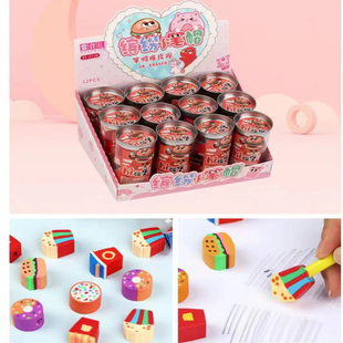 创意恐龙笔帽橡皮儿童卡通笔帽橡皮擦铅笔擦儿童学生节日奖品礼物