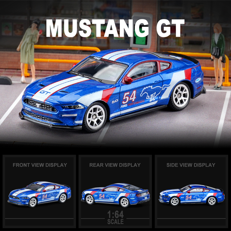 164彩珀CCA福特野马跑车模型