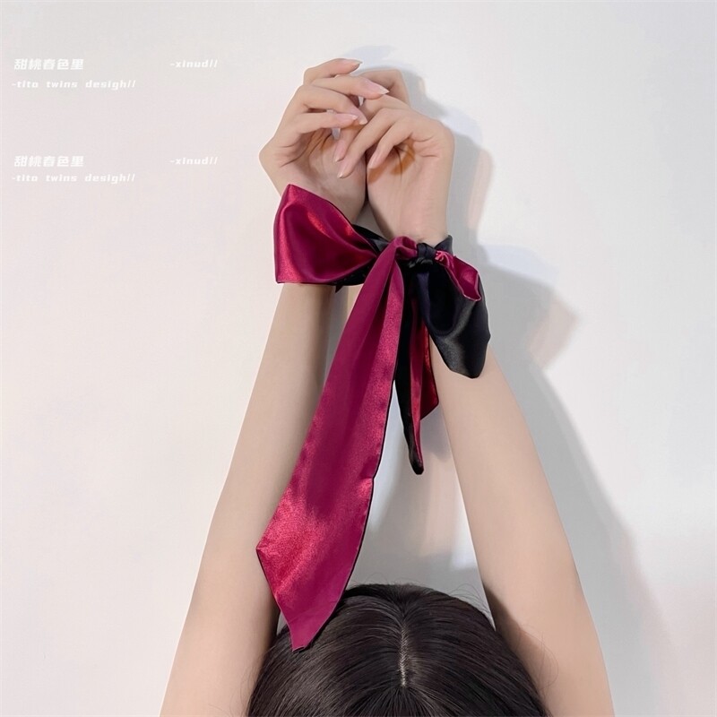 禁欲系 情趣性感束缚捆绑式蒙眼丝带眼罩遮光绸缎配饰头饰女道具