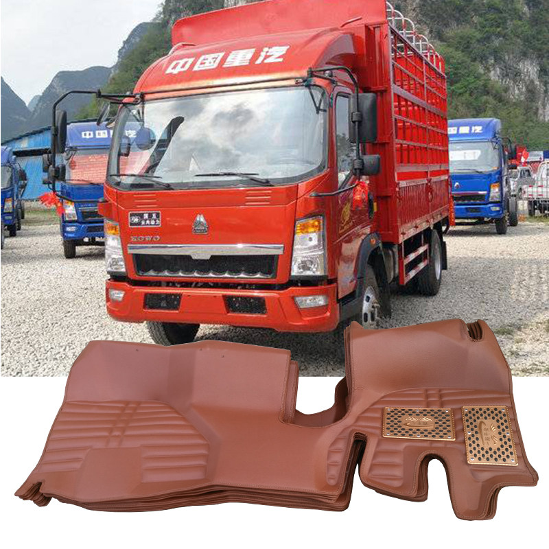 豪沃宽体轻卡18新款悍将统帅全包围装饰皮革脚垫国五货车中国