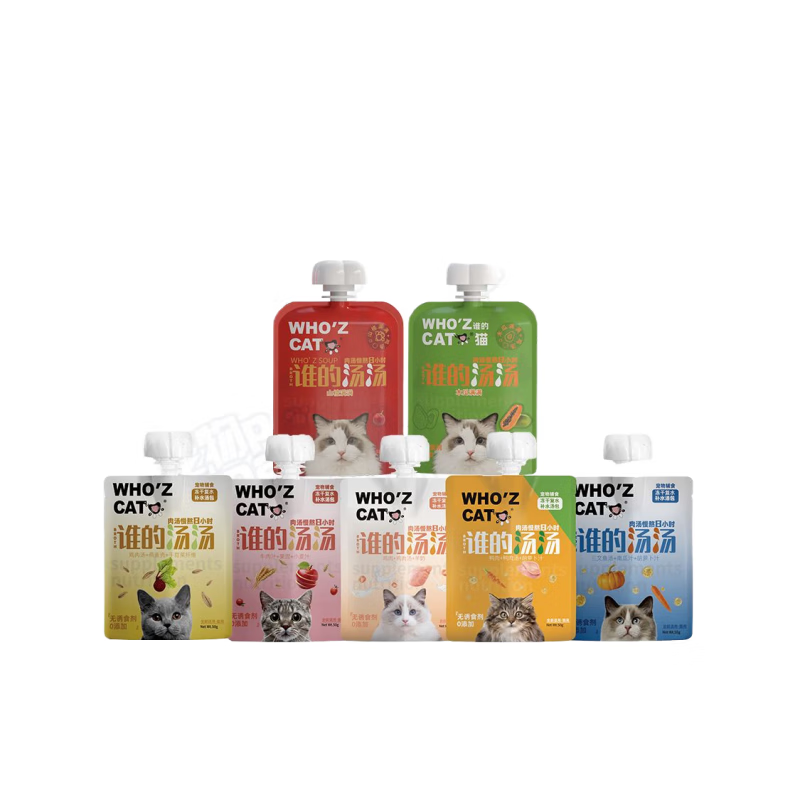 谁的汤汤50g成幼猫补水餐包肠胃调理滋补营养湿粮包长肉whozcat