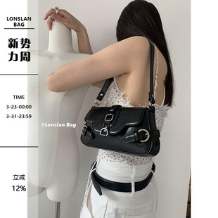 NEW小众设计辣妹bi备皮带扣单肩腋下包女 23SUMER Lonslan BAG