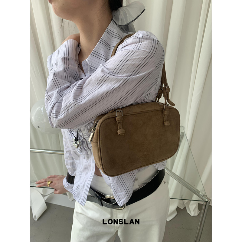 Lonslan BAG小众设计腋下小方包女麂皮美拉德单肩包百搭手提包潮,箱包皮具/热销女包/男包,小方包,淘宝优惠券,粉丝福利购,淘宝优惠卷