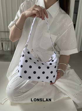Lonslan BAG 2025  NEW  韩版波点设计休闲百搭通勤腋下包