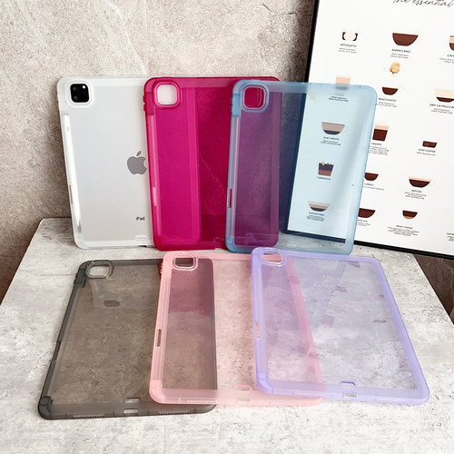iPad透明带笔槽防摔保护壳