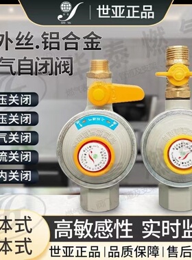 浙江世亚家用燃气管道自闭阀天然气泄漏超欠压自动断气保护灶前阀