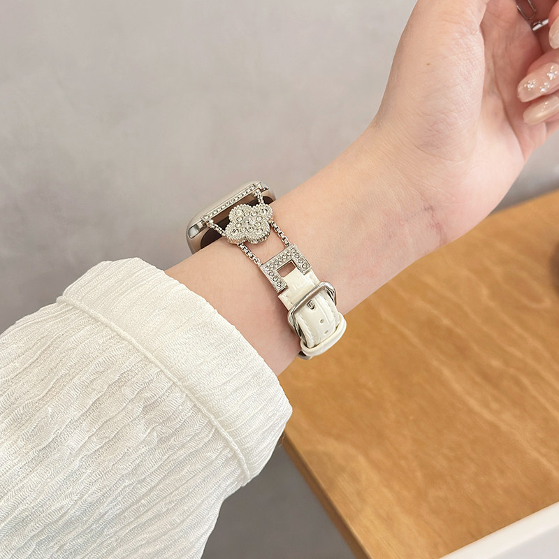 西太后iwatch12表带高级小众花钻