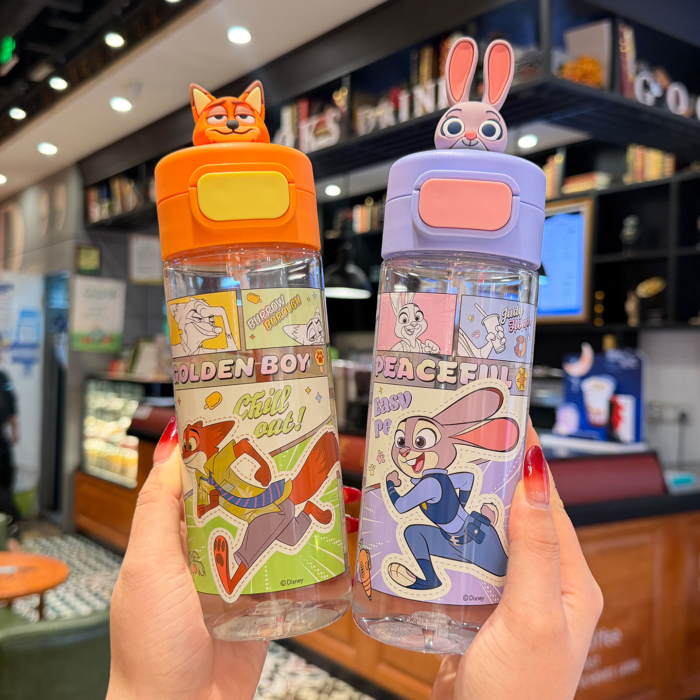 疯狂动物城朱迪尼克儿童水杯男女孩上学专用直身杯学生幼儿园杯子,餐饮具,随手杯,淘宝优惠券,粉丝福利购,淘宝优惠卷