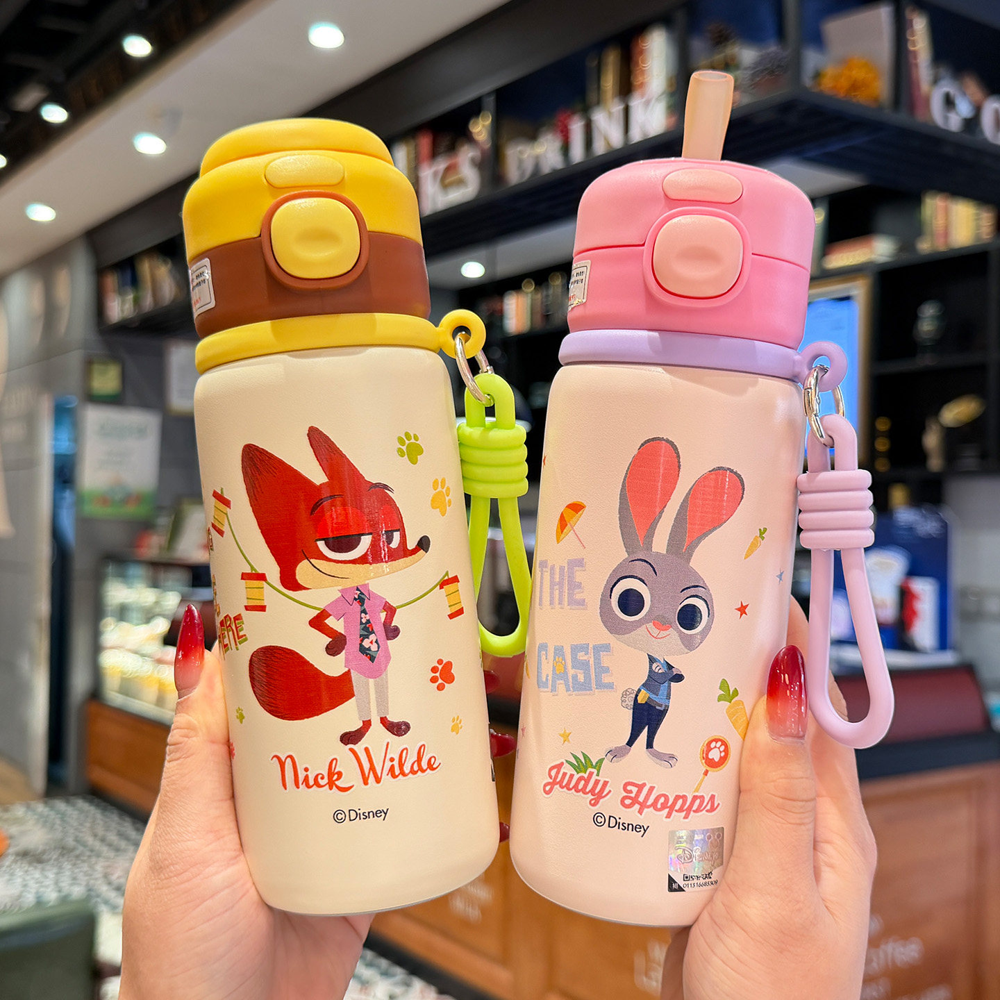 疯狂动物城儿童保温杯男女孩上学专用双饮吸管杯小学生幼儿园杯子,餐饮具,保冷/保温杯,淘宝优惠券,粉丝福利购,淘宝优惠卷