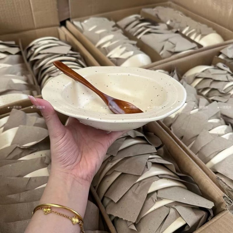一诺厨房日式陶瓷餐具米饭碗釉下彩家用放碗高级感面碗沙拉碗汤碗图片
