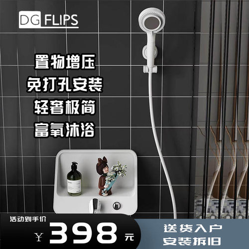 DGFLIPS铜水路过滤美肤花洒套装