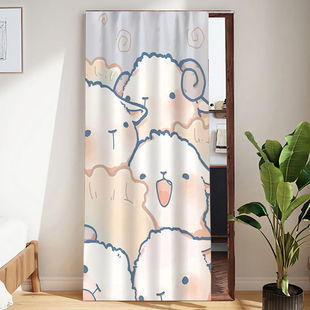 卫生间浴室柜梳妆台镜子遮挡帘落地镜面遮丑布帘全身试衣镜防尘帘