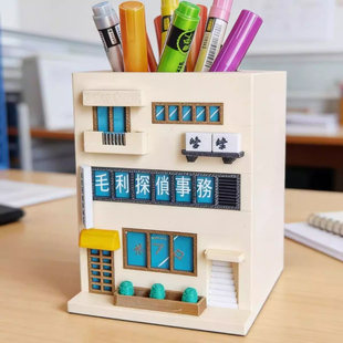 新款柯南毛利侦探所收纳笔筒办公桌学习桌卧室书房桌面动漫周边