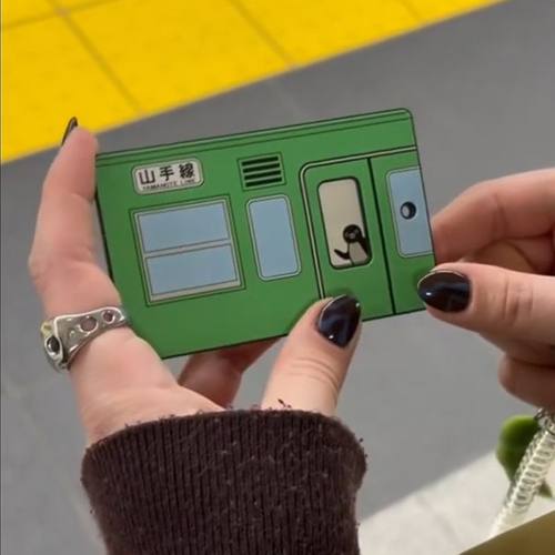 suica日本可爱小企鹅西瓜卡套