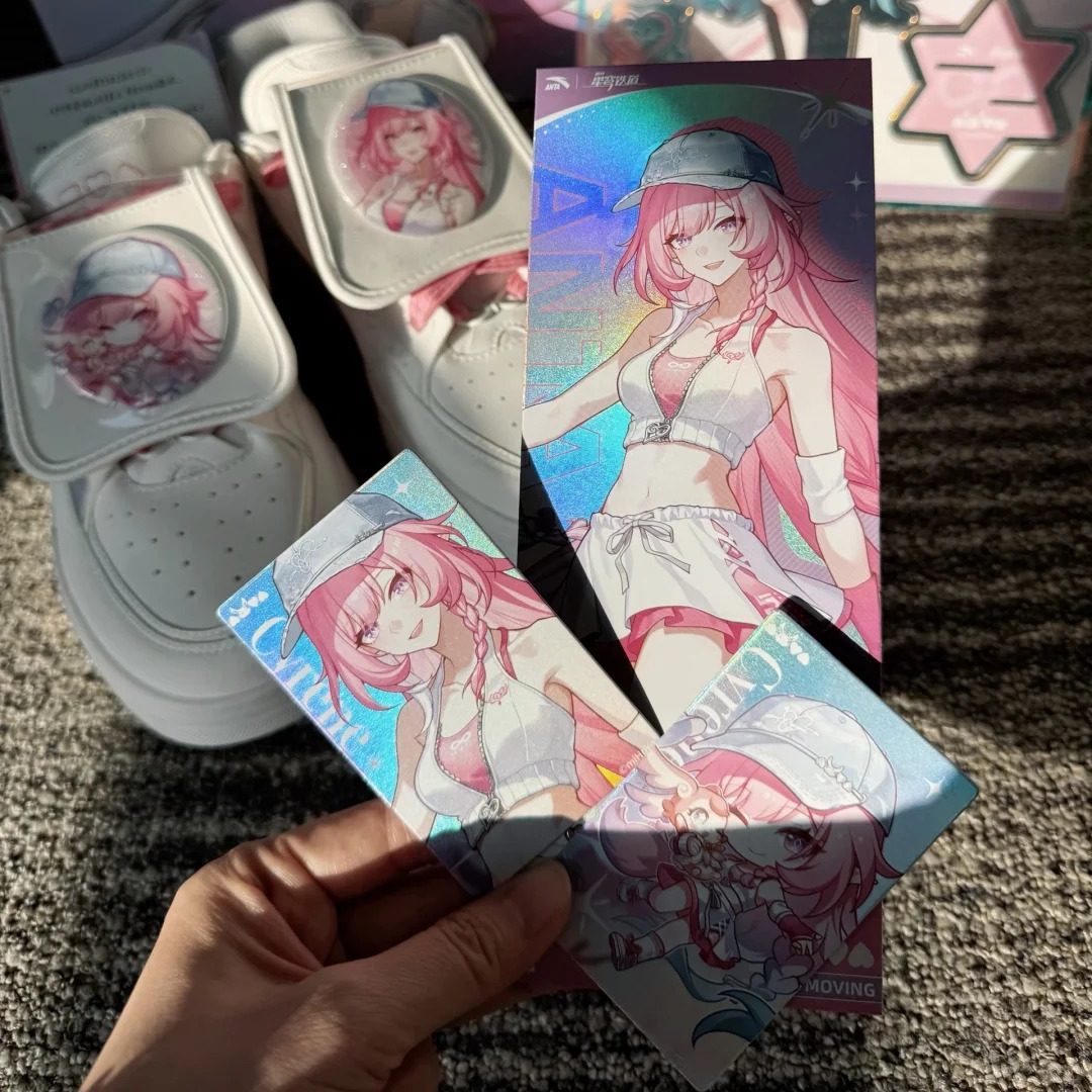 崩坏星穹铁道联动周边昔涟小卡吧唧立牌镭射票精美制品收藏纪念