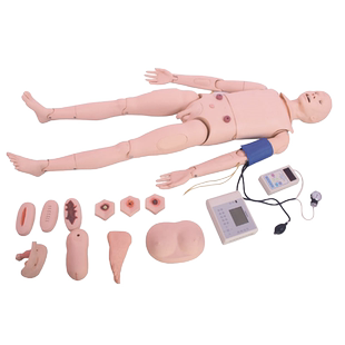 医训YX/2400高级成人护理模型基础护理到专科护理技能培训教学无创血压手臂生命体征模拟器创伤救护评估组件