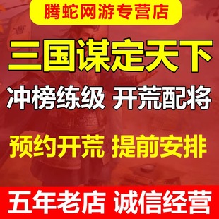 三国谋定天下代练代肝账号三谋开荒托管专业配将等级冲榜控号代打
