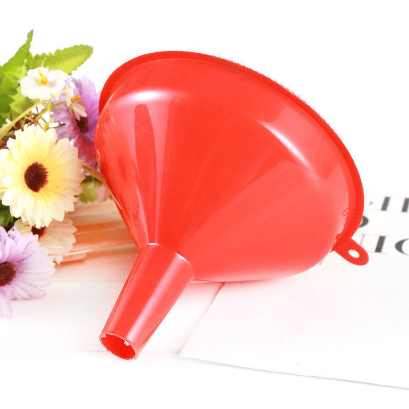 特大号漏斗红色塑料漏斗大口径家用小号油漏灌酒盛酒器加油斗商用