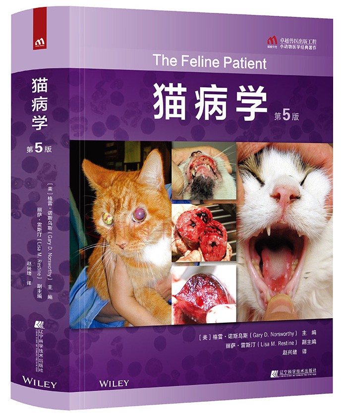 猫病学第5五版 格雷.D.诺斯乌斯主编  赵兴绪主译 9787559120090 猫病学猫博士的猫病学兽医书籍小动物书籍犬猫疾病学