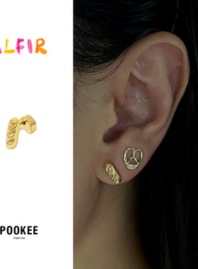 ALFIR 法棍耳钉简约高级原创百搭小众首饰法式高级可爱时尚精致