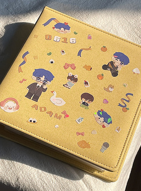 两宫格卡册专辑小卡收纳册双格立得相册3寸4寸封面定制活页卡册照片5寸6寸明信片五寸六寸相片相册A6生写册