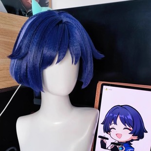 散兵cos假发流浪者原神稻妻国崩散兵cos假发仿真头皮挑染假毛长发