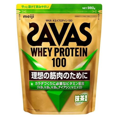 明治SAVAS抹茶味蛋白粉