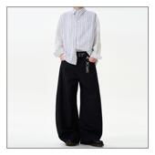 子潮 男女宽松简约高级感裤 MADWITCH美式 复古cleanfit弯刀休闲西裤