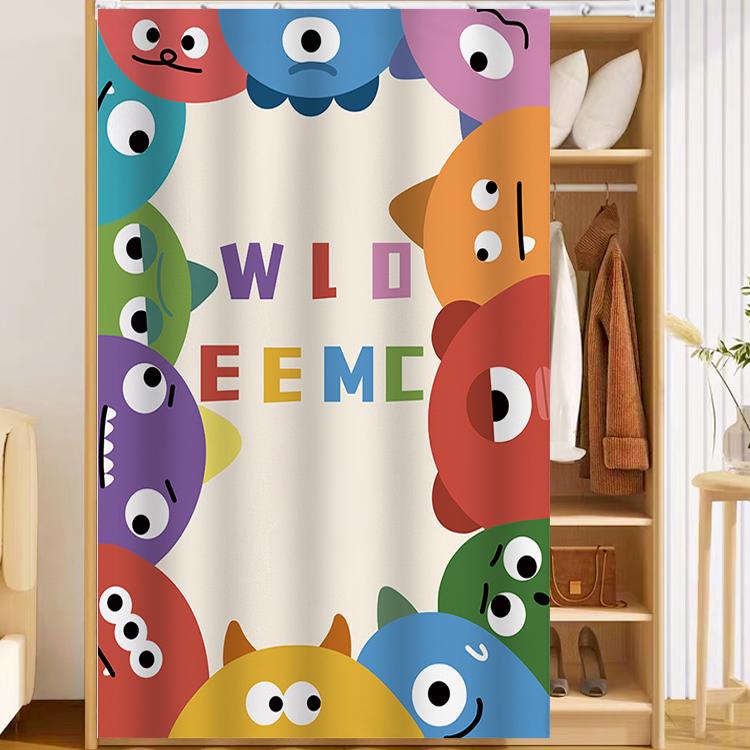 柜子防尘帘防尘帘书柜柜子衣柜布帘帘遮丑拉帘置物架杂物遮挡帘