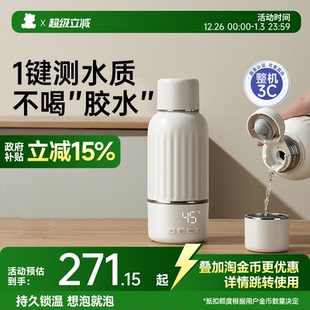 小白熊恒温壶婴儿冲奶外出专用便携恒温杯保温电热水壶 3C认证