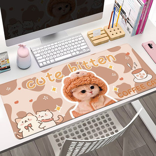 300 秋天猫猫鼠标垫超大耐脏加大加厚锁边800 3mm 质价甄选