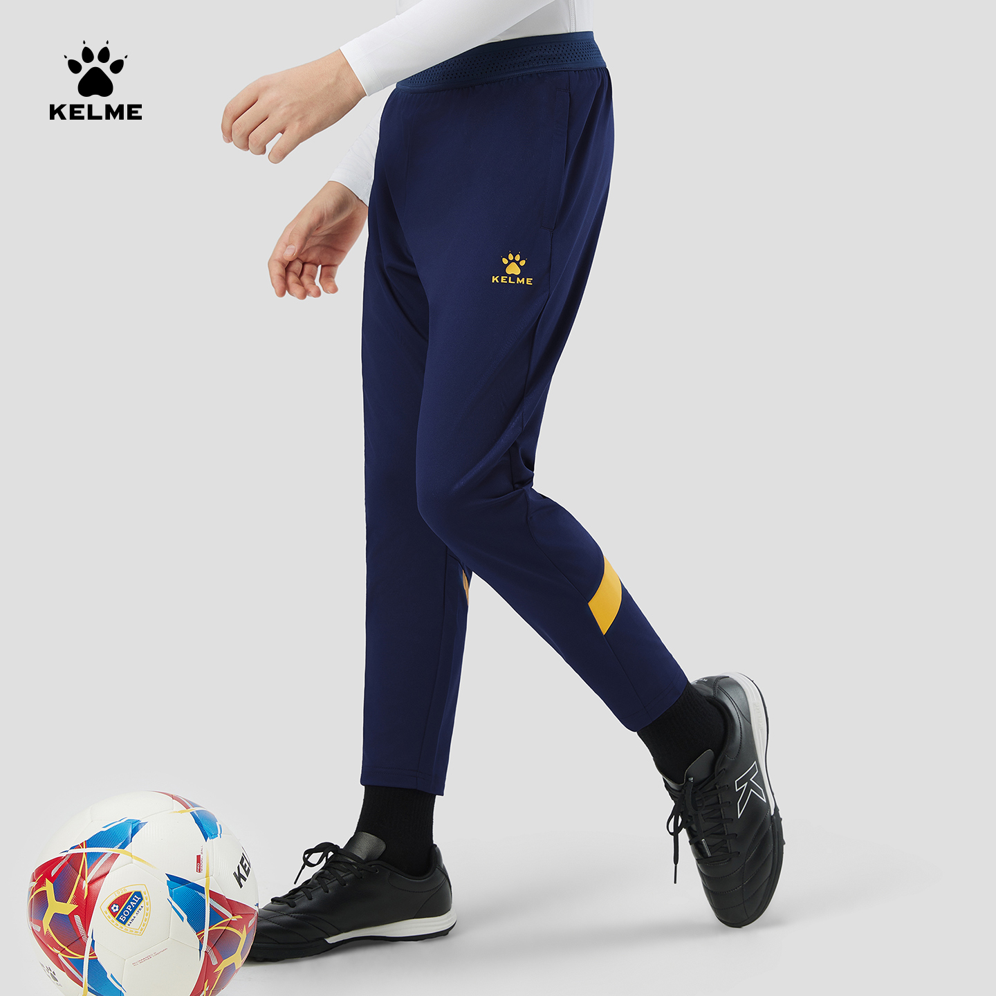 卡尔美儿童运动裤春秋速干裤