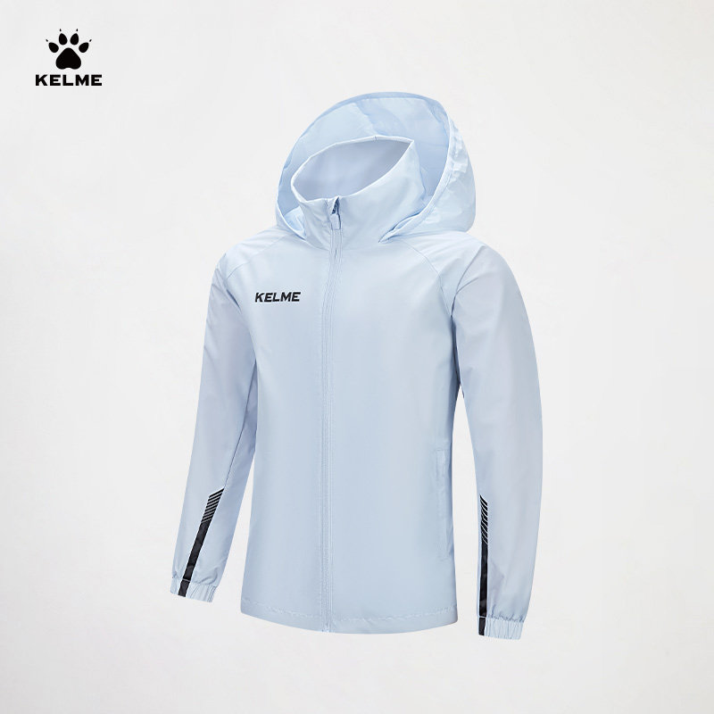 KELME卡尔美儿童风衣外套风雨衣夹克梭织连帽防泼水足球训练上衣,童装/婴儿装/亲子装,儿童运动衣,淘宝优惠券,粉丝福利购,淘宝优惠卷