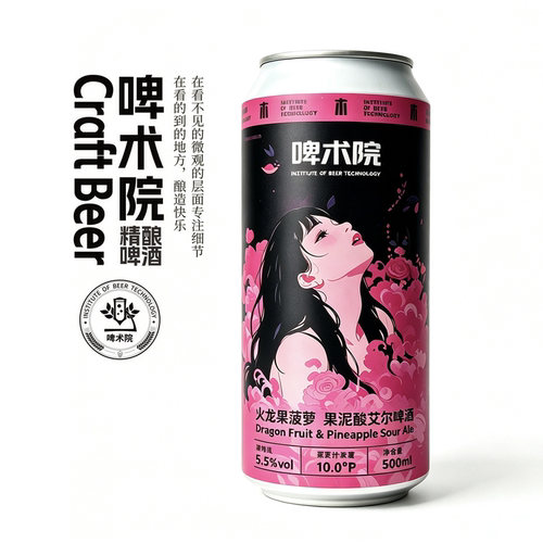 啤术院霓吻火龙果酸艾尔果泥啤酒