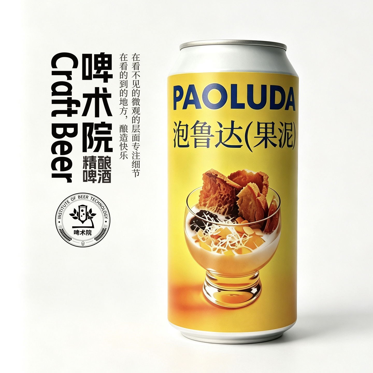 啤术院泡鲁达-白色果泥啤酒国产啤酒