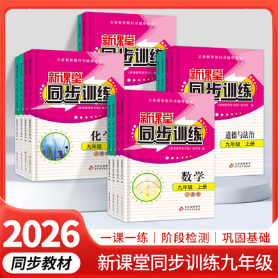 初中新课堂同步训练九年级上下册