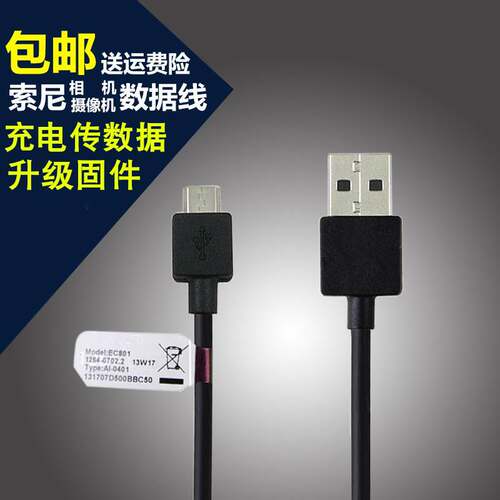 适用索尼微单相机A5100 A6100 A7 A7S A7S2 A7R 直充电器+数据线