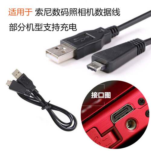适用于索尼DSC-WX9 WX10 WX30 TX100 TX55相机充电数据线+充电器