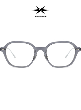 PLASTIC BRAIN超轻钛架近视镜复古老钱风韩系女ins款镜架可配度数