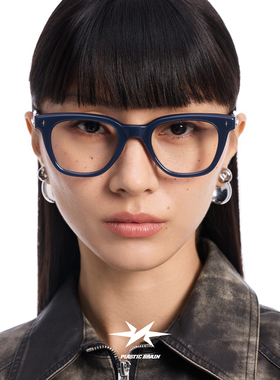 PLASTIC BRIAN板材眼镜框黑框素颜星空眼镜可配近视防蓝光度数