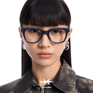 PLASTIC BRIAN板材眼镜框黑框素颜星空眼镜可配近视防蓝光度数