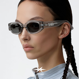 BRAIN复古窄框猫眼墨镜简约百搭太阳镜 PLASTIC 王栎鑫同款