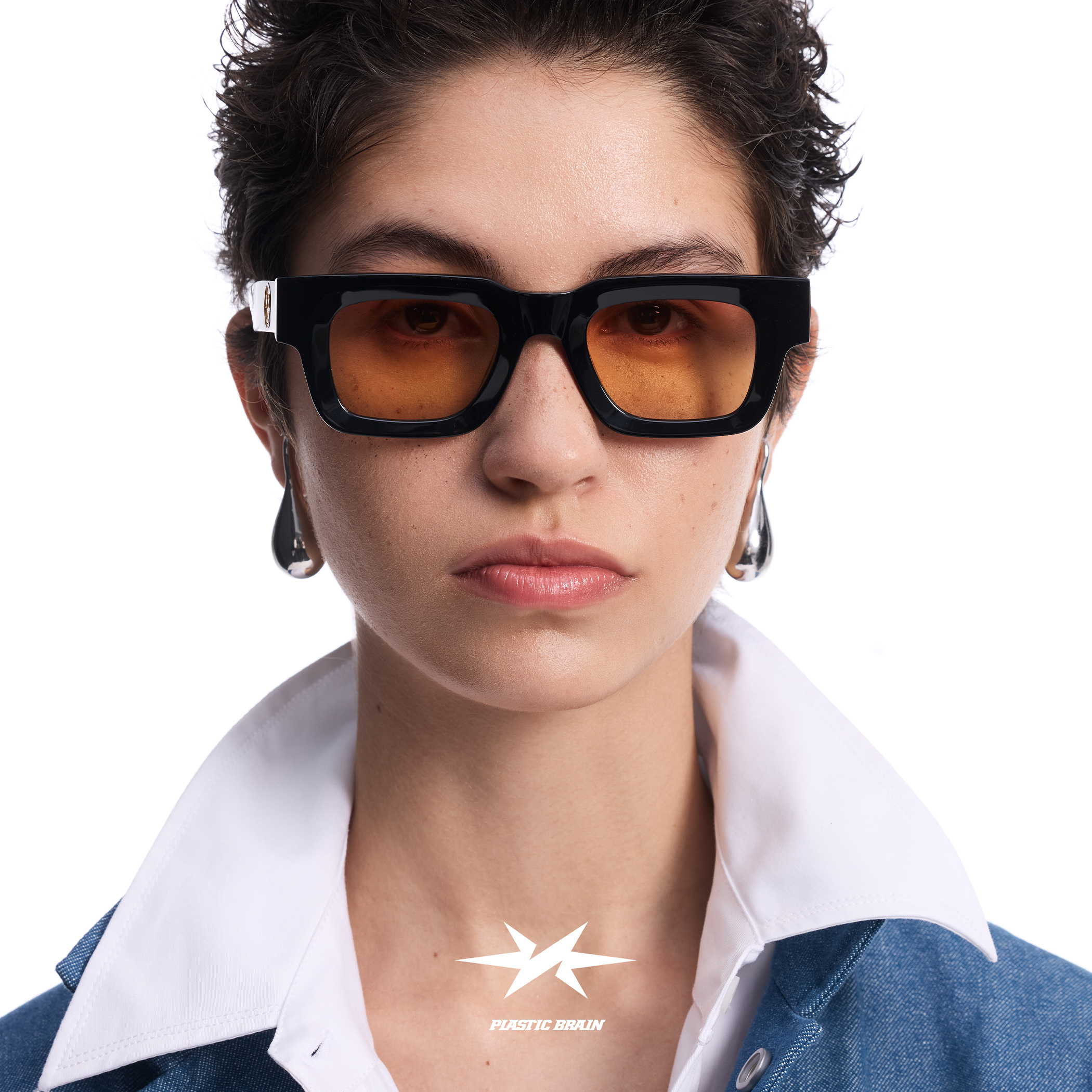 秦霄贤同款小方块墨镜太阳眼镜