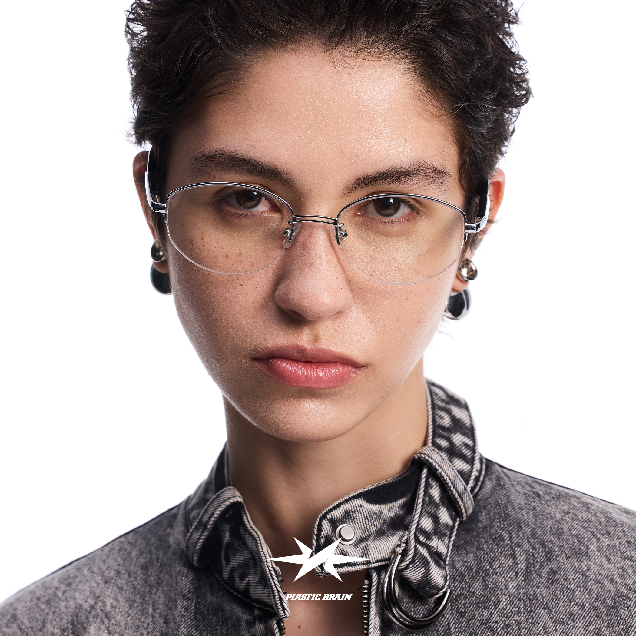 PB塑料脑袋超轻素颜镜框近视眼镜