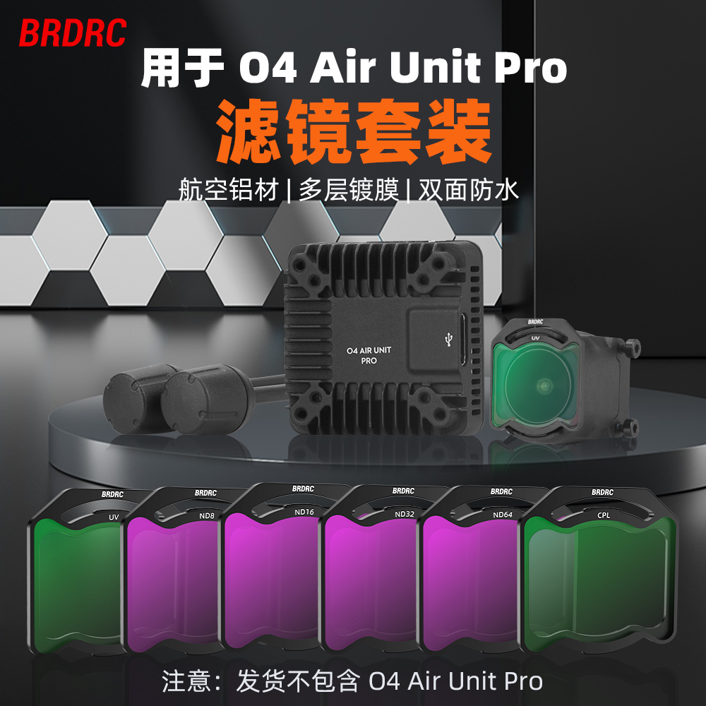 适用大疆O4 pro图传滤镜O4 Air Unit Pro UV保护CPL偏振ND减光镜