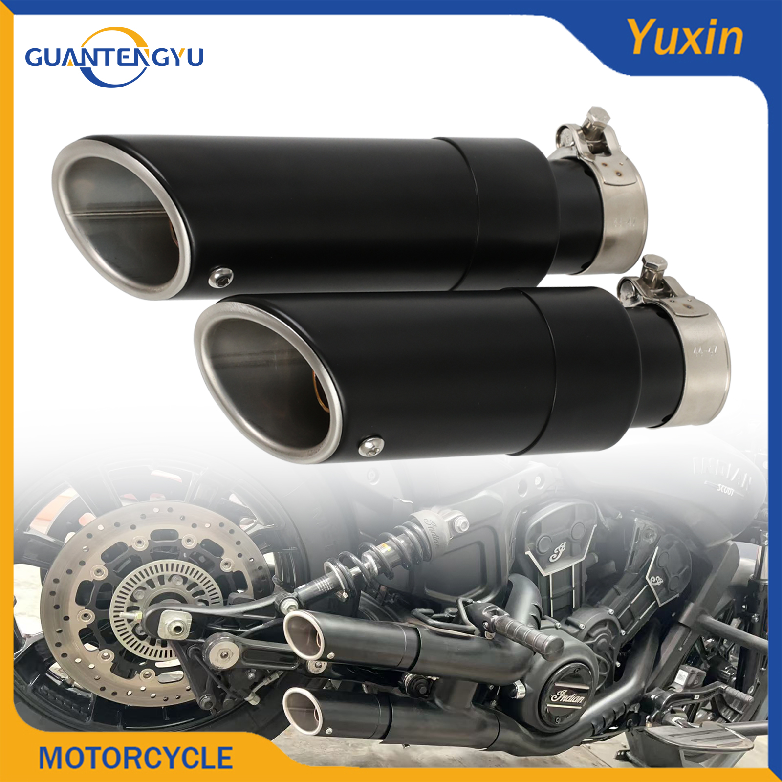 印第安侦察兵BOBBER斜口短排气