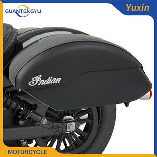 适用印第安侦察兵改装皮革边箱边包快拆皮革储物箱带锁 顺丰包邮